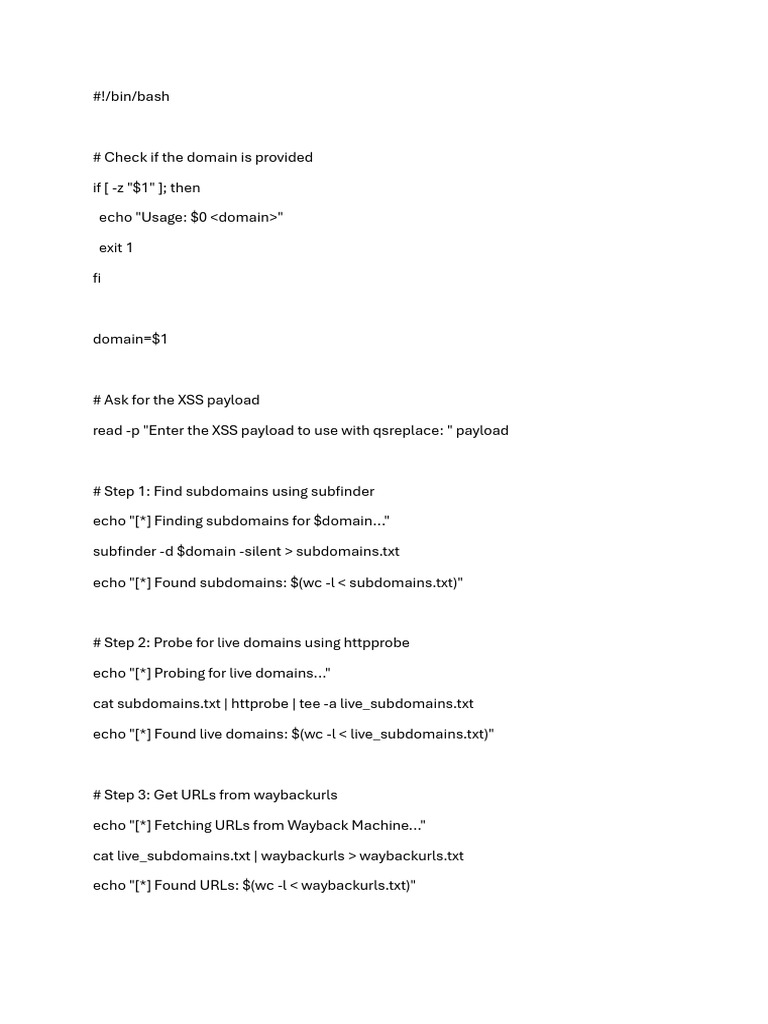XSS Scanning Script for Hackers | PDF