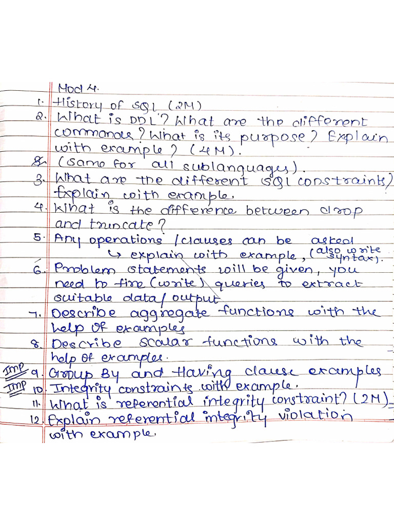 DBMS Mod 4,5,6 | PDF