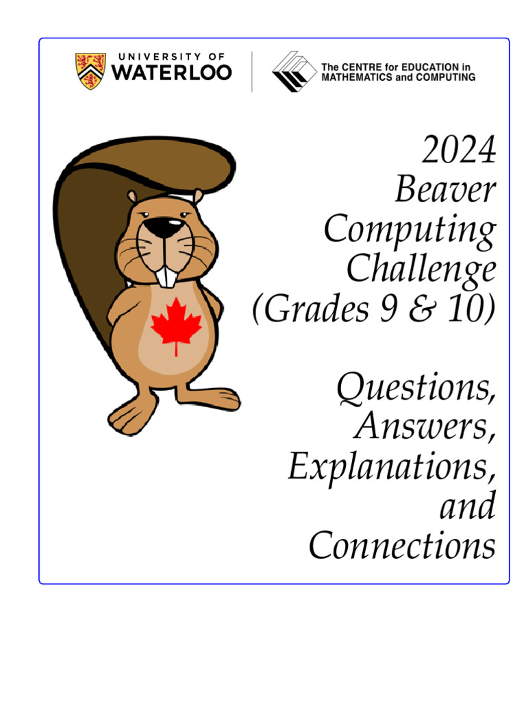 2024 Beaver Computing Challenge Guide | PDF | Computing | Computer Science