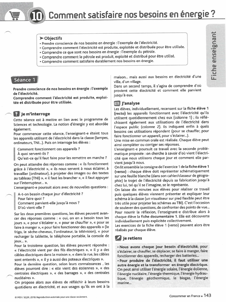 MDI Géo Cycle 3 Dossier 10 | PDF