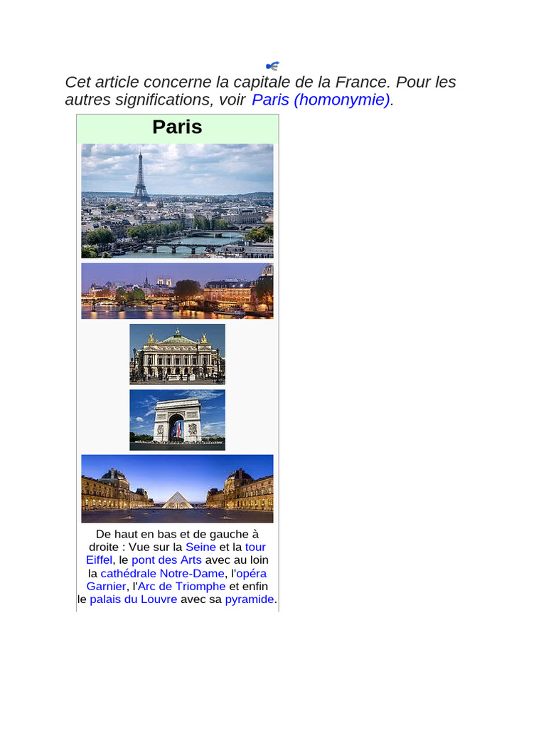 Code postal de Paris et ses arrondissements | PDF | Paris | France