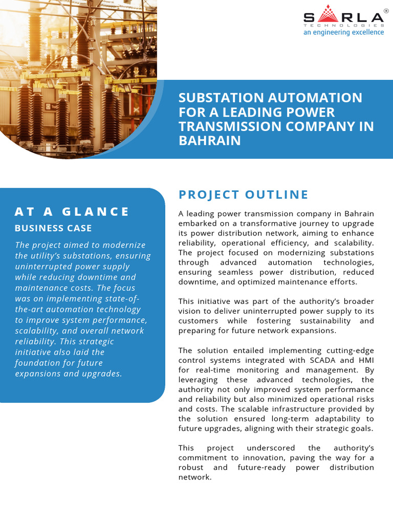 SCADA-Based Substation Automation in Bahrain | PDF | Electrical ...