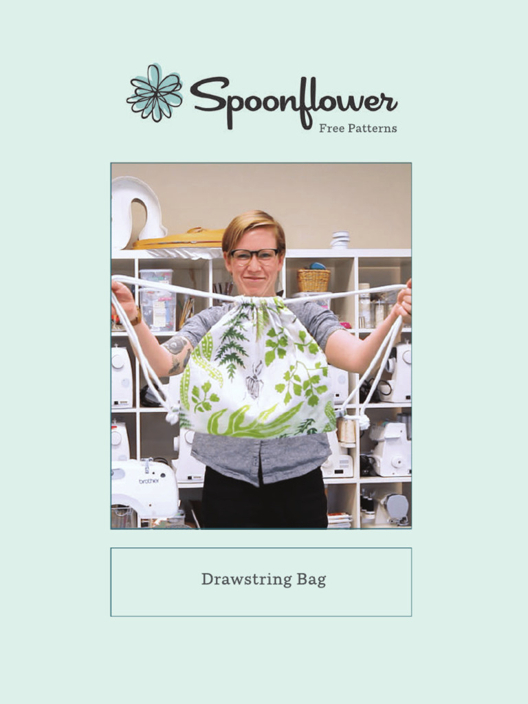 Free Drawstring Bag Sewing Pattern | PDF