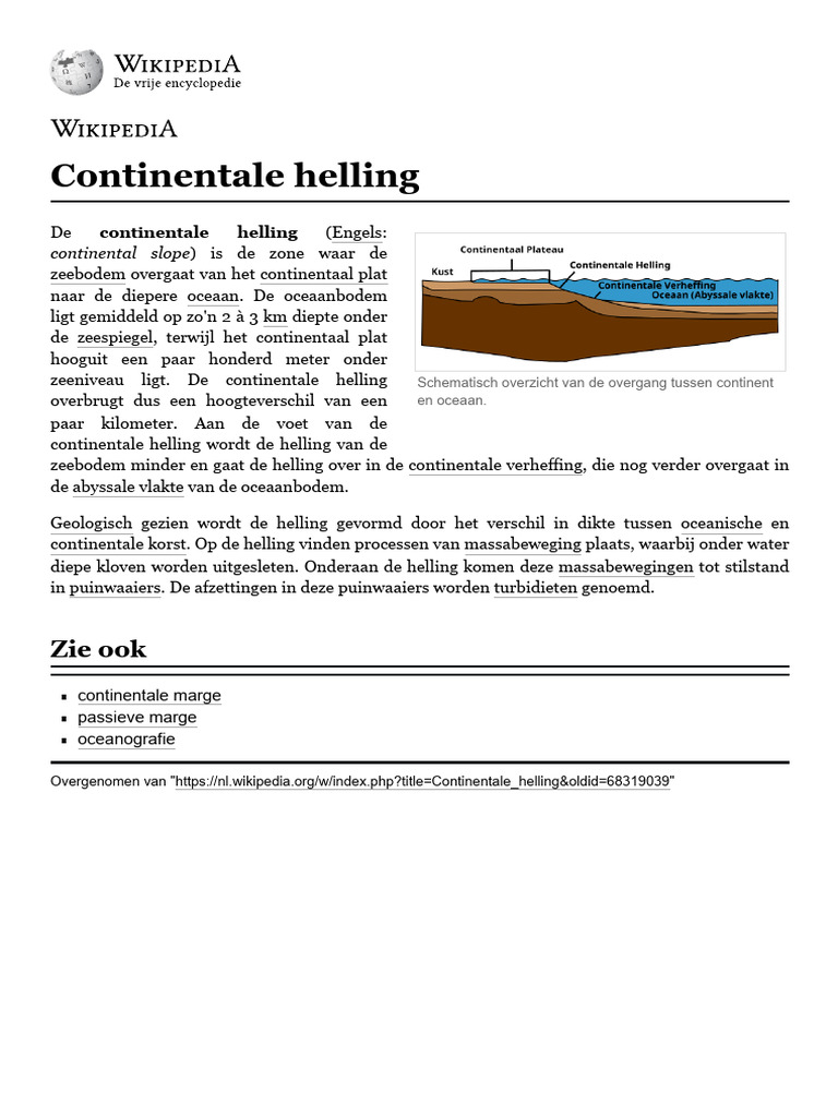 Continentale Helling - Wikipedia | PDF
