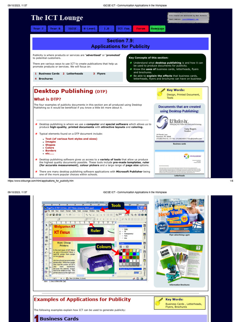 Publicity Applications in ICT | PDF | Computing