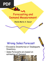 Final Reportn Forecasting and Demand Measurement