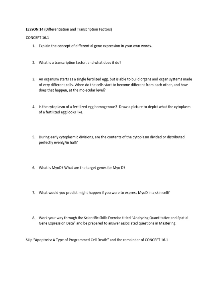 Lesson+14+GRQs | PDF | Cell Potency | Stem Cell
