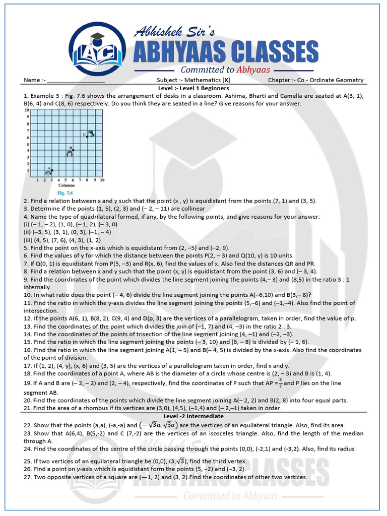 Grarde 10 CoOrdinate Geometry Worksheet | PDF | Triangle | Triangle ...