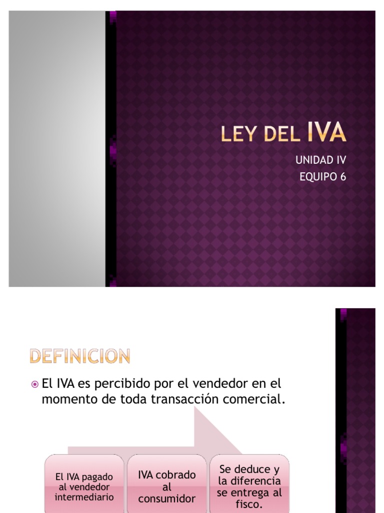 Unidad 4 IVA | PDF | Impuesto al valor agregado | Impuestos