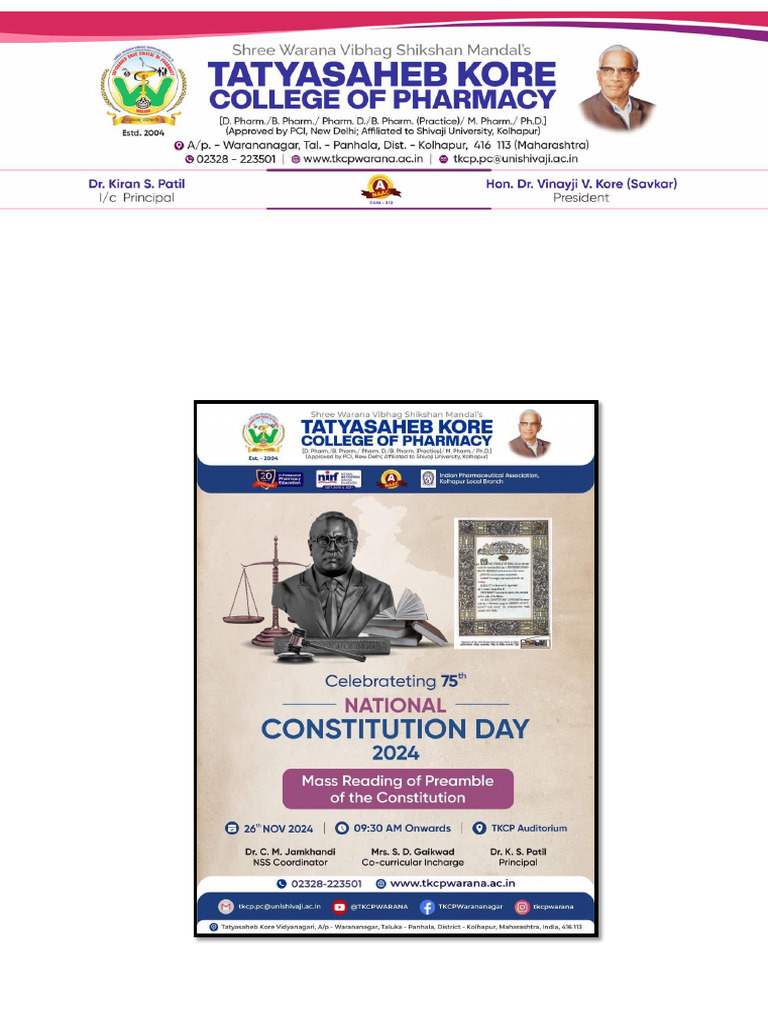 Constitution Day Event at TKCP Auditorium | PDF