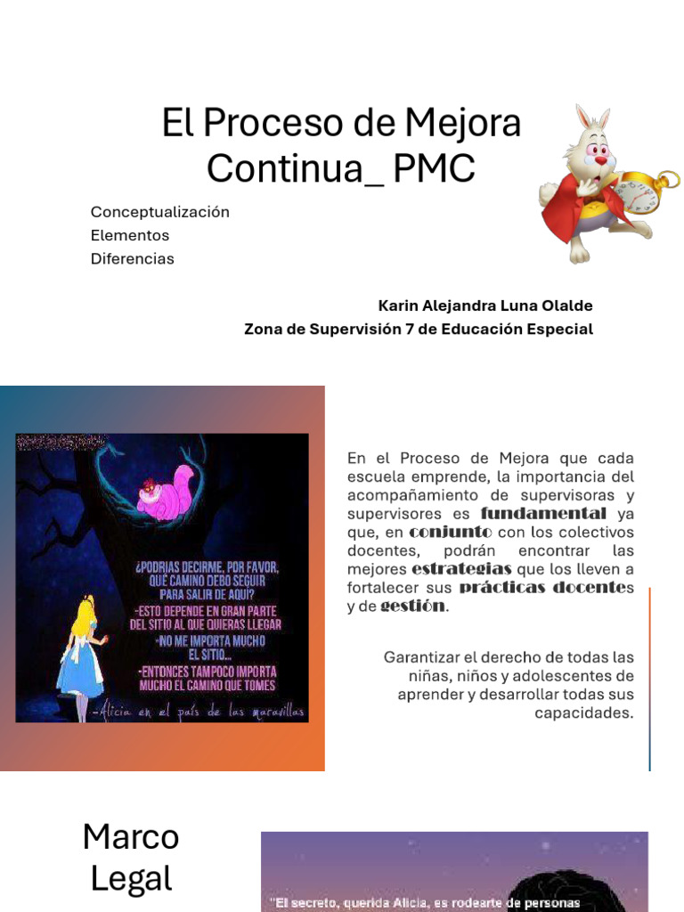 El Proceso de Mejora Continua - PMC | PDF | Evaluación | Plan de estudios