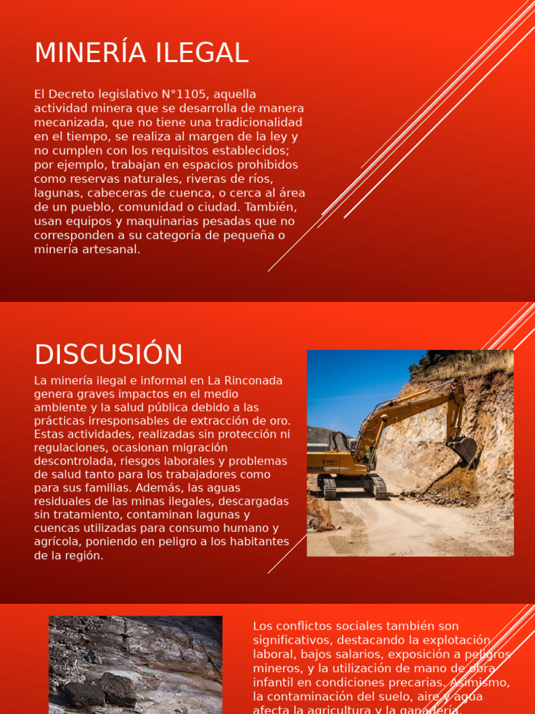 Impacto de la Minería Ilegal en La Rinconada | PDF | Minería ...