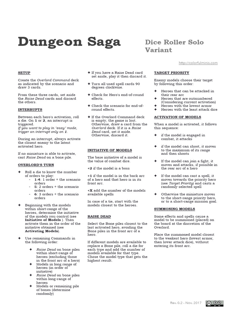 Solo Dice Roller Variant Guide | PDF | Gaming | Tabletop Games