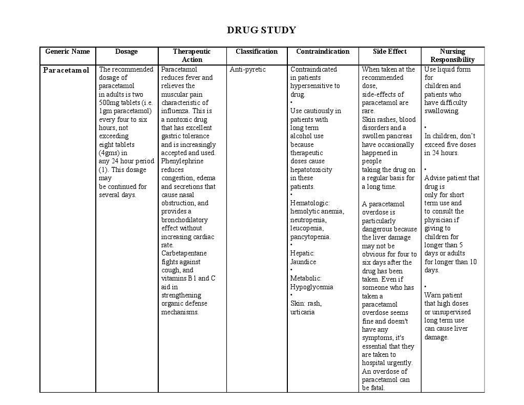 Paracetamol Dosage and Side Effects | PDF | Adverse Effect | Drug Overdose