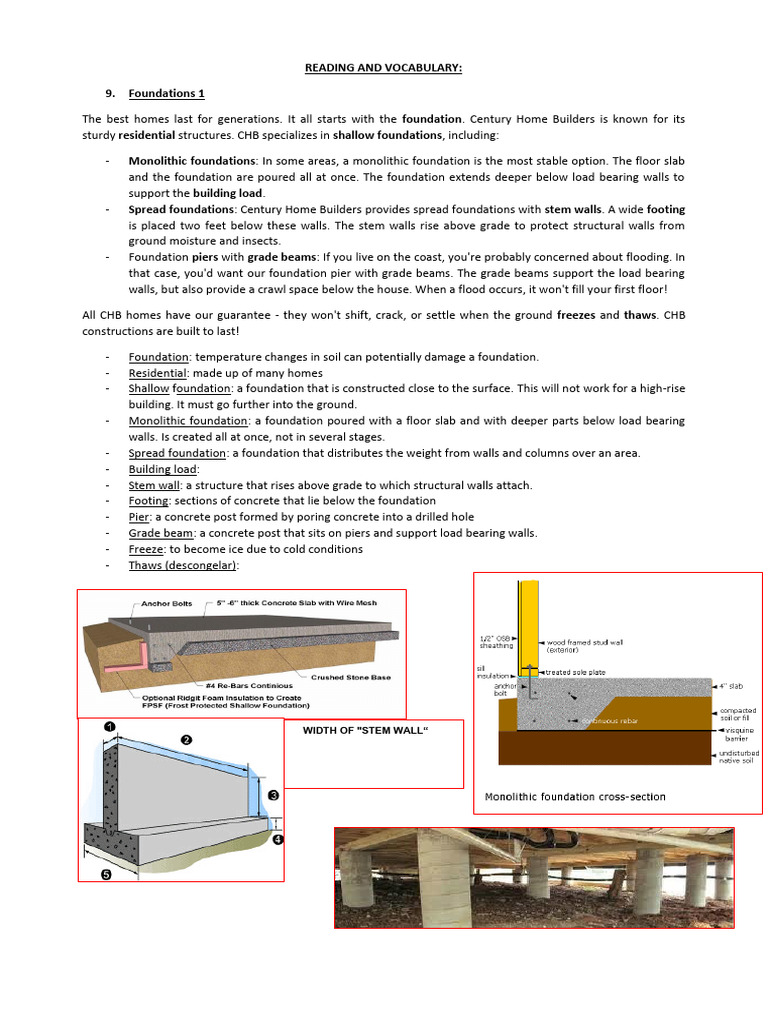 Types of Foundations and Formwork Systems | PDF | Deep Foundation ...