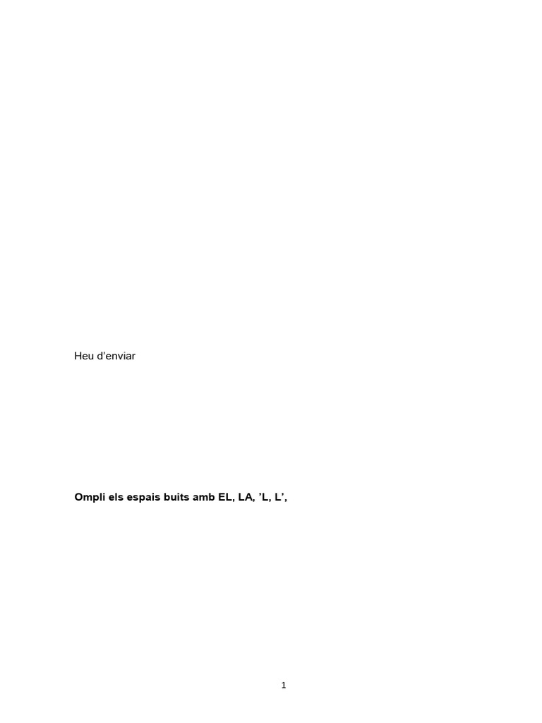 DOSSIER Pronoms Febles 2bat | PDF