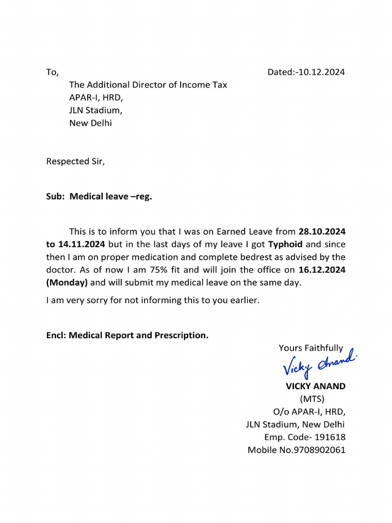 Medical Leave 639 | PDF