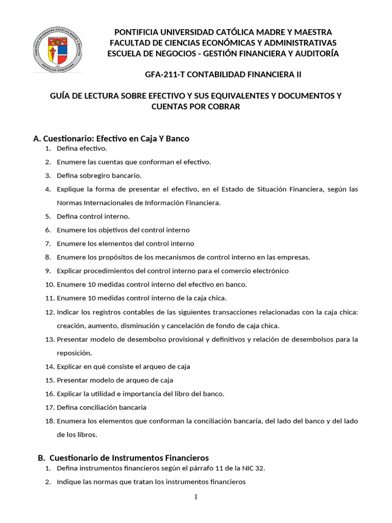 Guía Completa de Contabilidad Financiera | PDF | Bancos | Contabilidad
