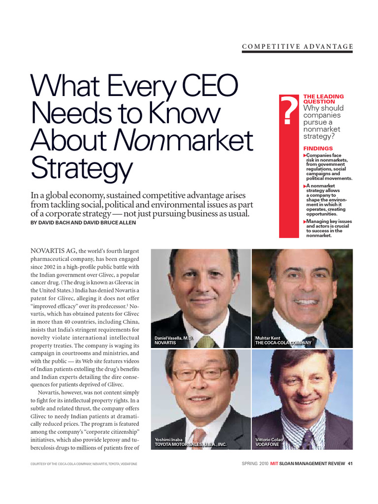 Novartis' Nonmarket Strategy Insights PDF Novartis