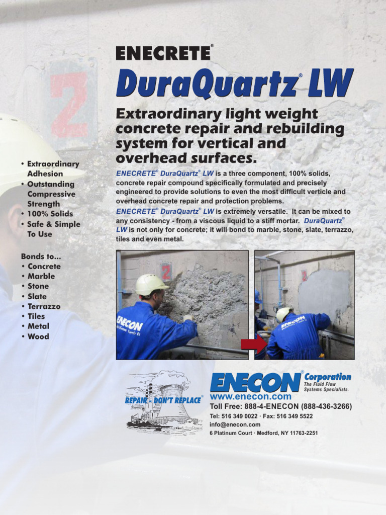 Enecrete Duraquartz LW | PDF | Concrete | Materials