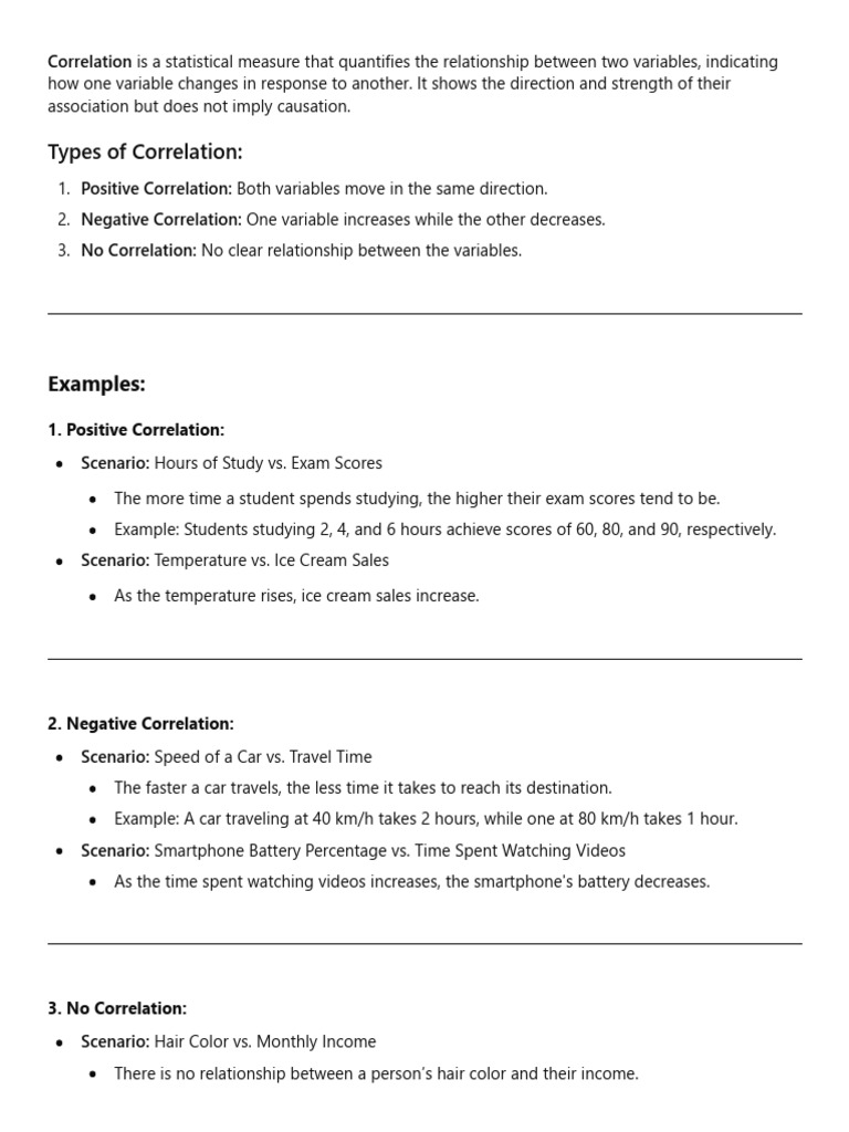 Correlation | PDF
