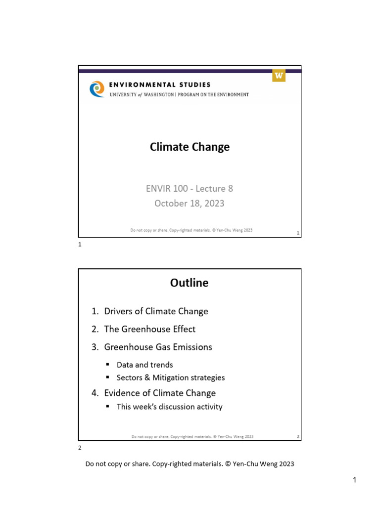 Understanding Climate Change Drivers | PDF | Greenhouse Effect ...