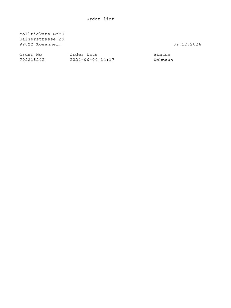 Orders | PDF