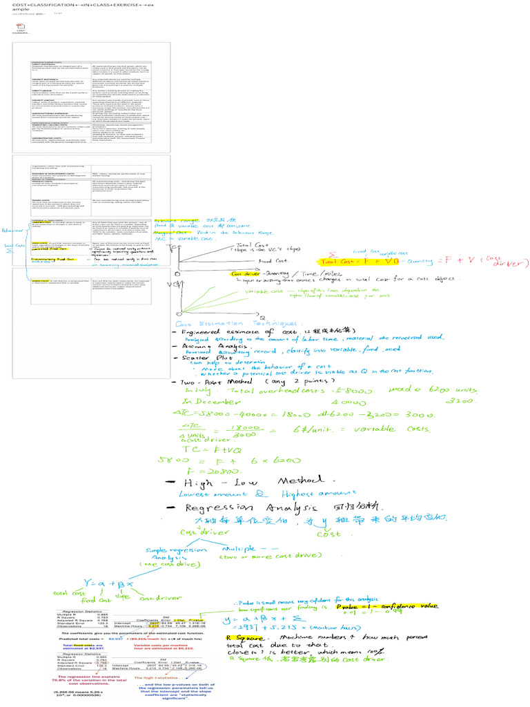 COST+CLASSIFICATION+-+IN+CLASS+EXERCISE+-+example | PDF