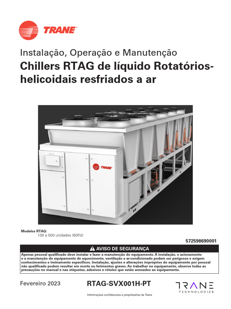 Segurança e Manutenção de Chillers RTAG | PDF | Alternador de energia ...
