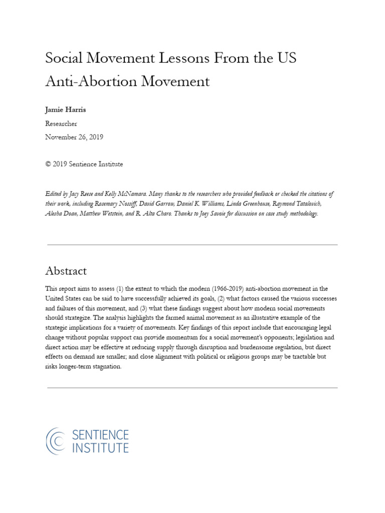 Strategic Insights for Animal Advocates | PDF | Abortion | Anti ...