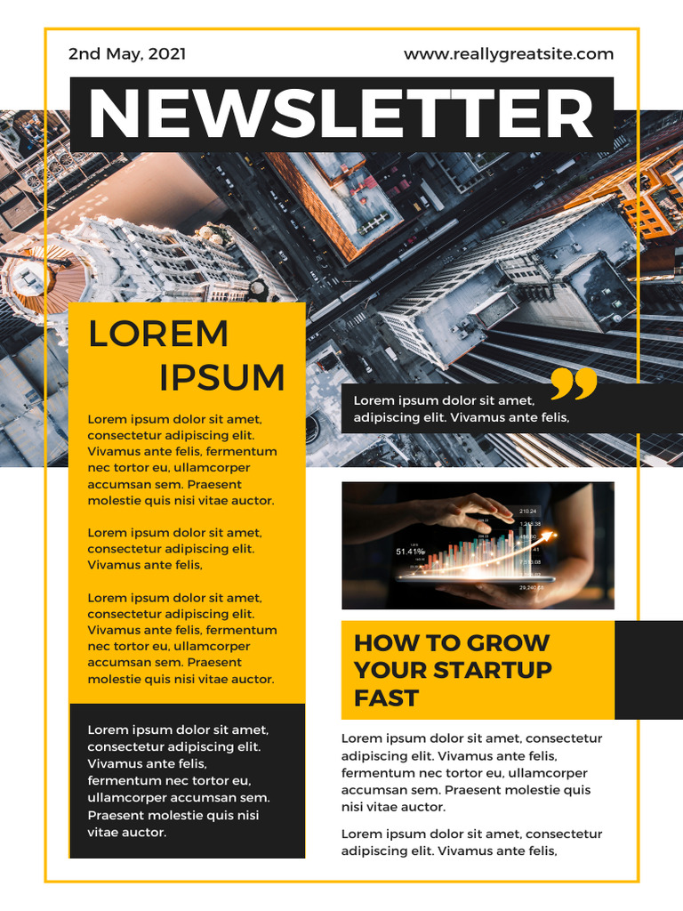 Newsletter Template Example | PDF