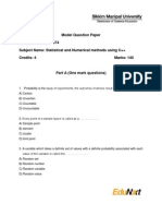 MC0074-Statistical and Numerical Methods Using C - MQP