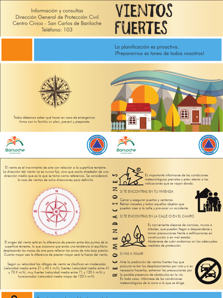 Consejos de Seguridad ante Vientos Fuertes | PDF | Herida | Tormentas