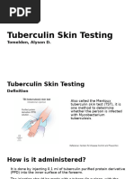 Mantoux Tuberculin Skin Test Guide | PDF | Tuberculosis | Injection ...