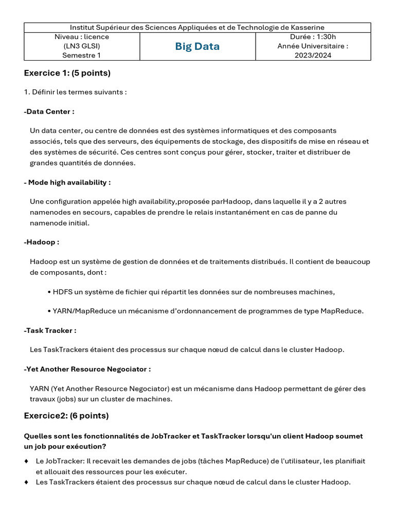 Introduction à Hadoop et Big Data | PDF | MapReduce | Apache Hadoop