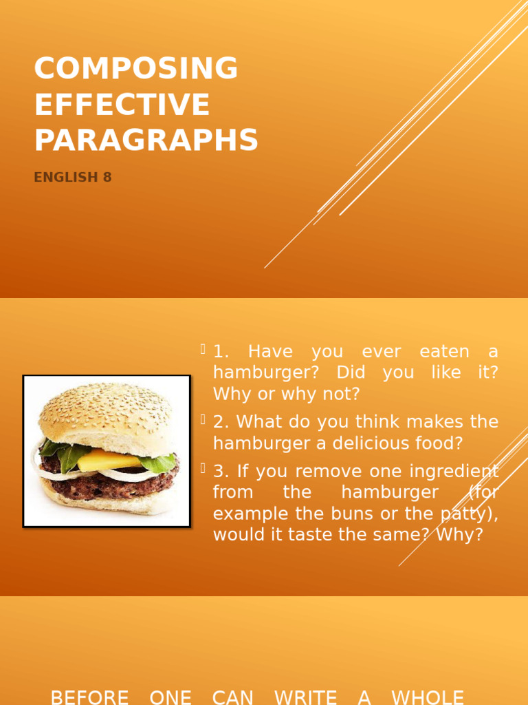 Composing Effective Paragraphs | PDF | Essays | Paragraph