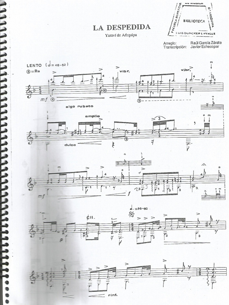 La Despedida Pdf