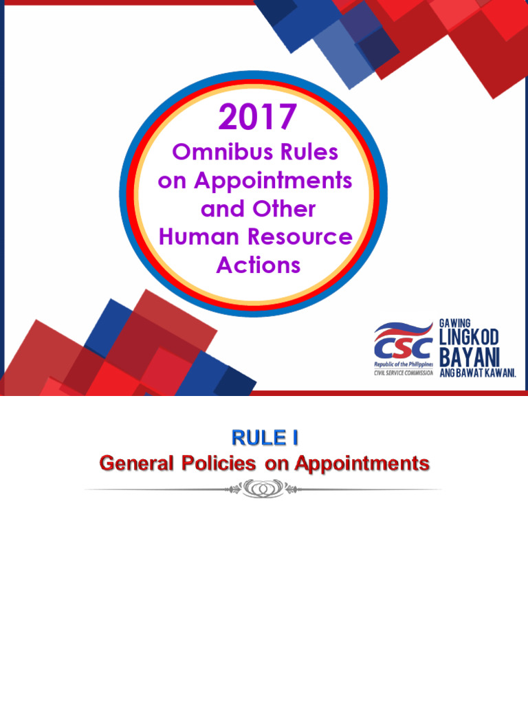 2017 Civil Service Appointment Rules | PDF | Academic Degree | Teachers