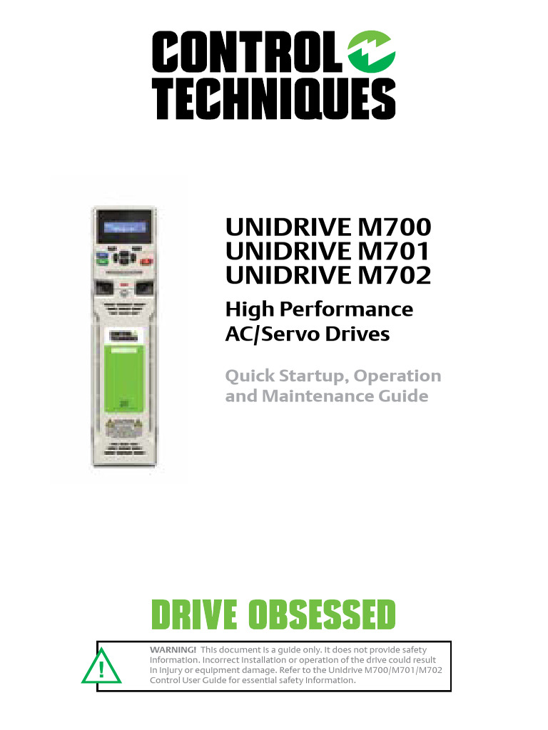 Unidrive M700/M701/M702 Quick Guide | PDF | Electric Motor | Parameter ...