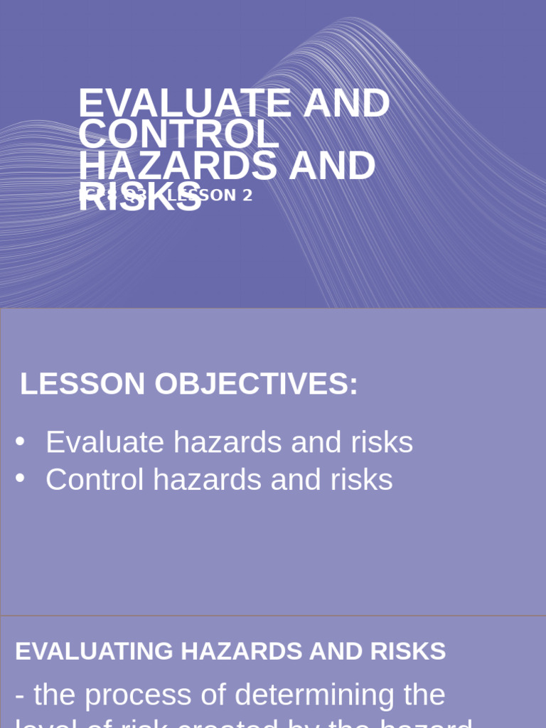 Caregiving 7 8 Week 8 Evaluate And Control Hazards And Riks Pdf