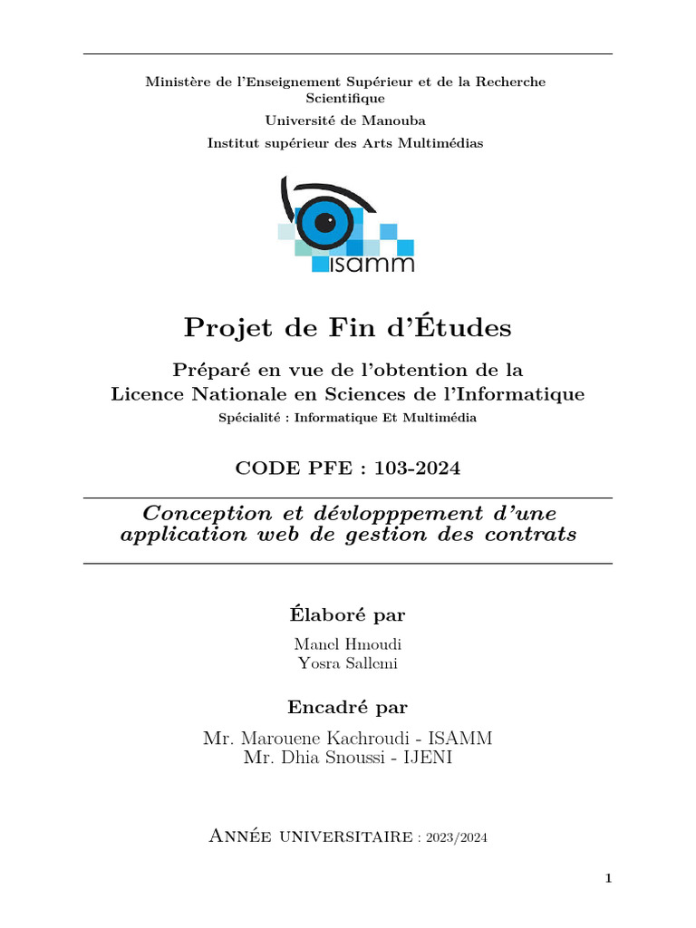 Application Web de Gestion des Contrats | PDF | Scrum (développement ...