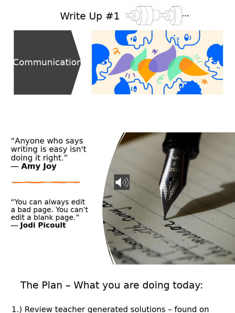 Communication+ +First+Write+Up+Introduction(1) | PDF