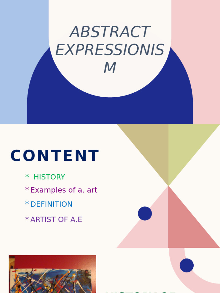 Abstract Expressionism Overview and Artists | PDF