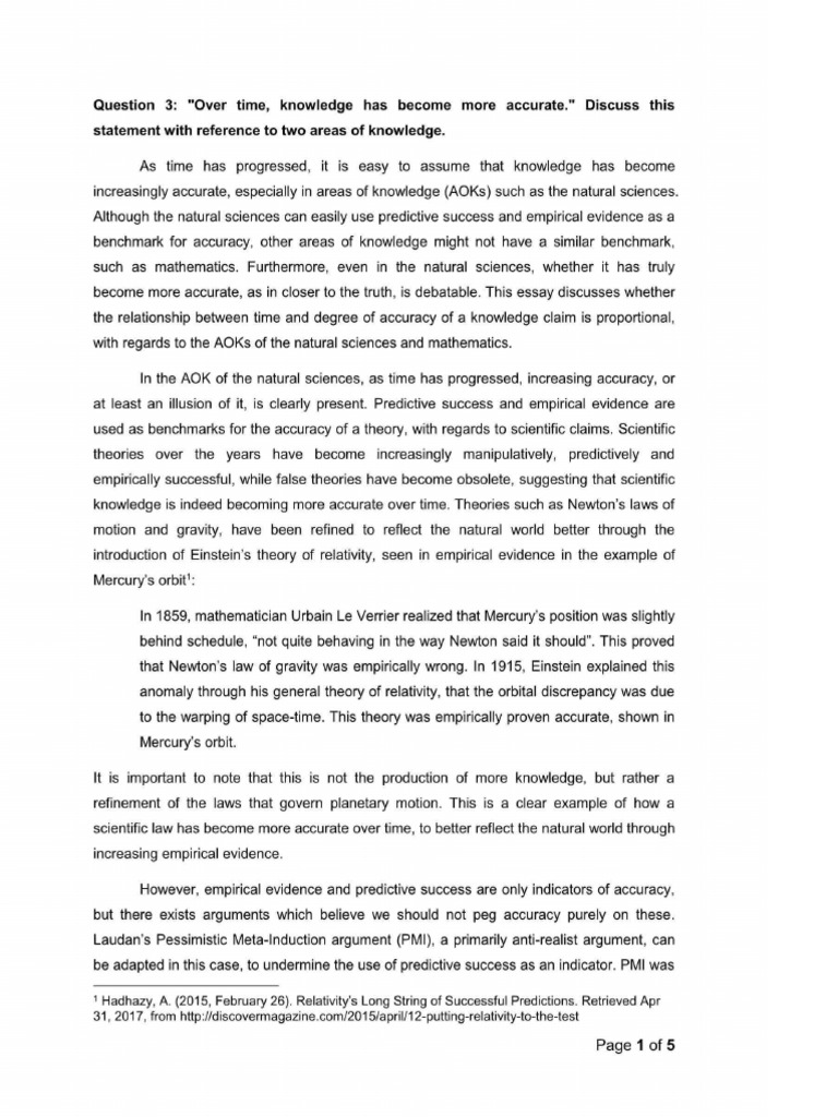 Essay Sample K | PDF