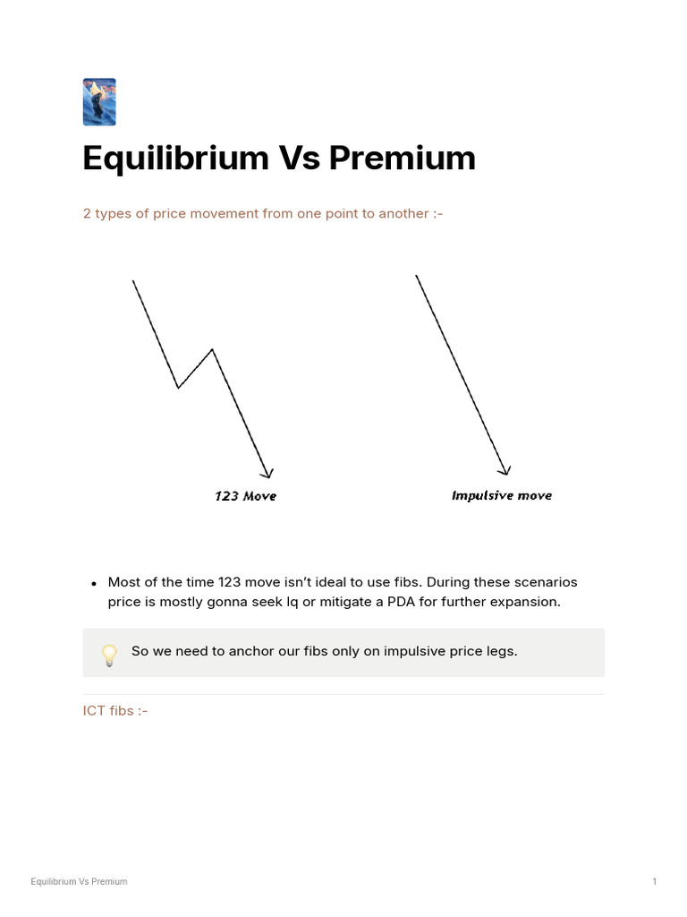 Equilibrium vs Premium Trading Insights | PDF