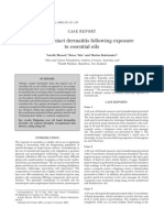 Allergic Contact Dermatitis Following Exposure To Essential Oils