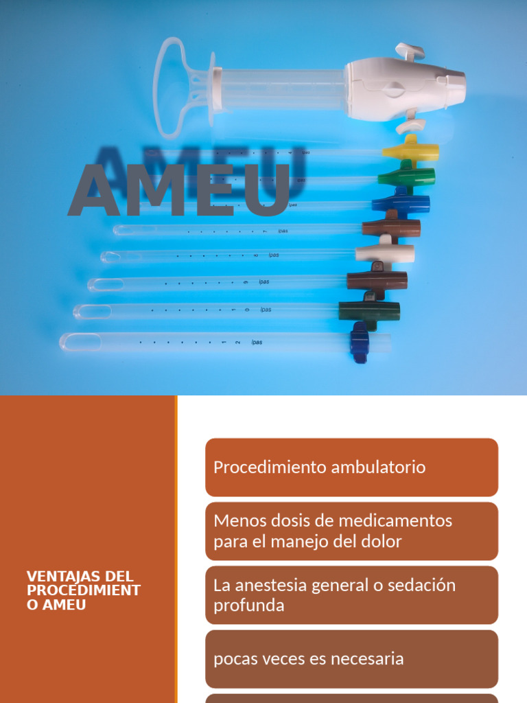 Procedimiento AMEU: Guía Práctica | PDF | Aborto | El embarazo