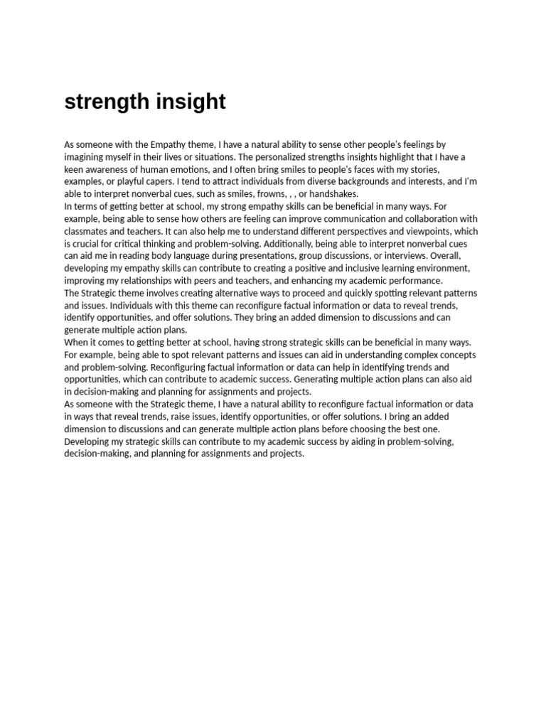 2023-03-27 Strength Insight | PDF