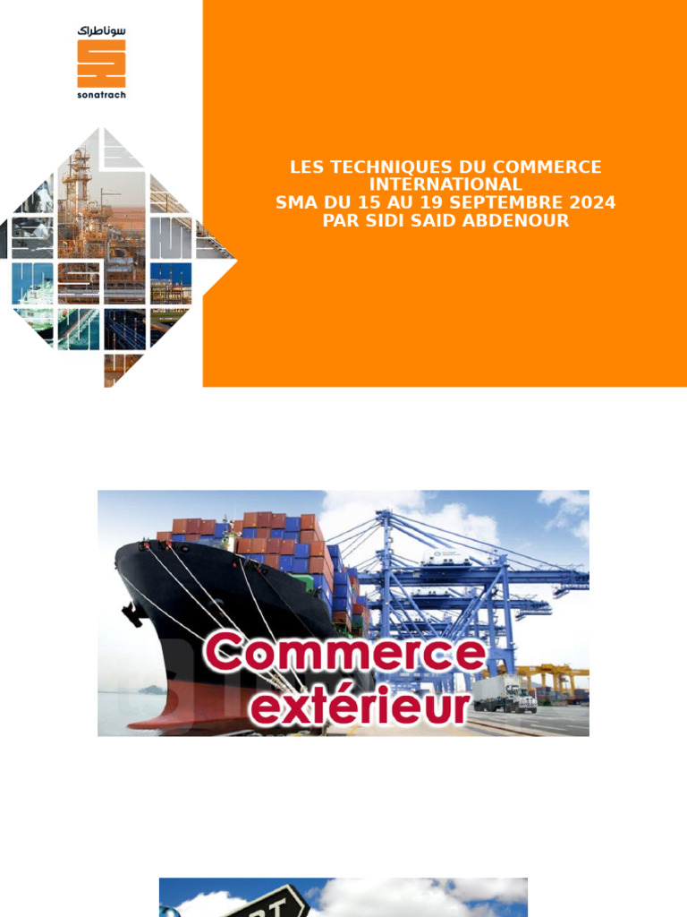 Techniques du Commerce International 2024 | PDF | Arbitrage | Transport