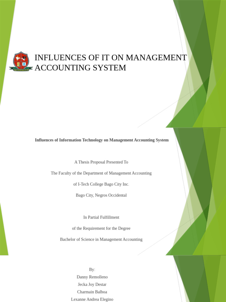 IT's Impact on Management Accounting Systems | PDF | Survey Methodology ...